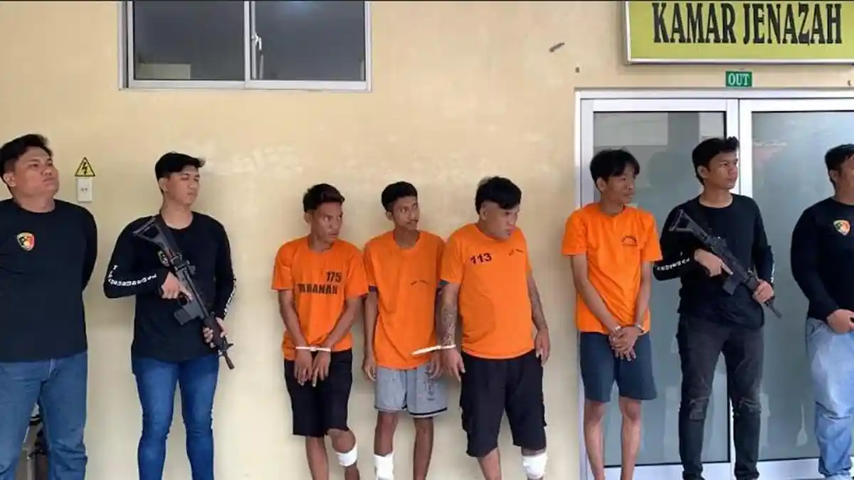 Tampang 4 Bandit Jalanan yang Ditangkap Polisi, Uang Hasil Kejahatan untuk Judol dan Beli Sabu