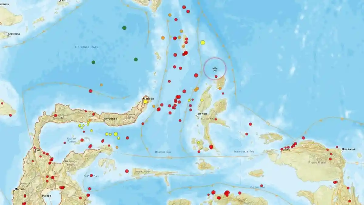 Gempa Magnitudo 3,8 Guncang Barat Laut Daruba, Cek Info Lengkap BMKG