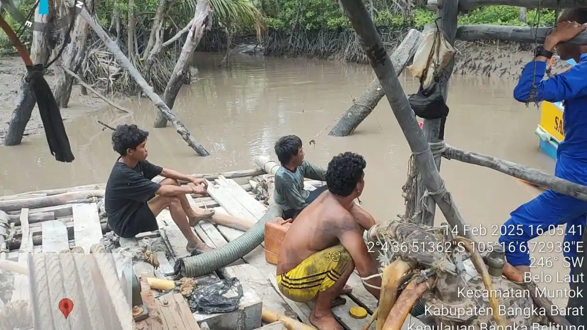 Satpolairud Bangka Barat Temukan 18 PIP di Kawasan DAS