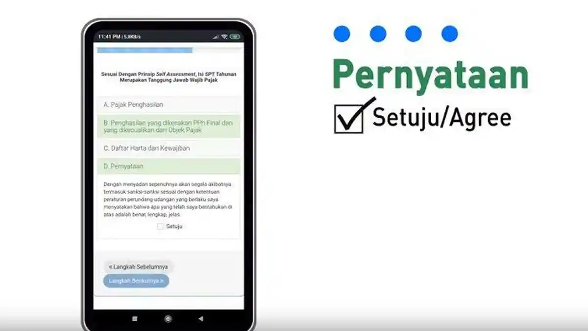 LOGIN DJP Online djponline.pajak.go.id - Cara Laporkan SPT Online e-Filing 1770 SS Lewat Smartphone