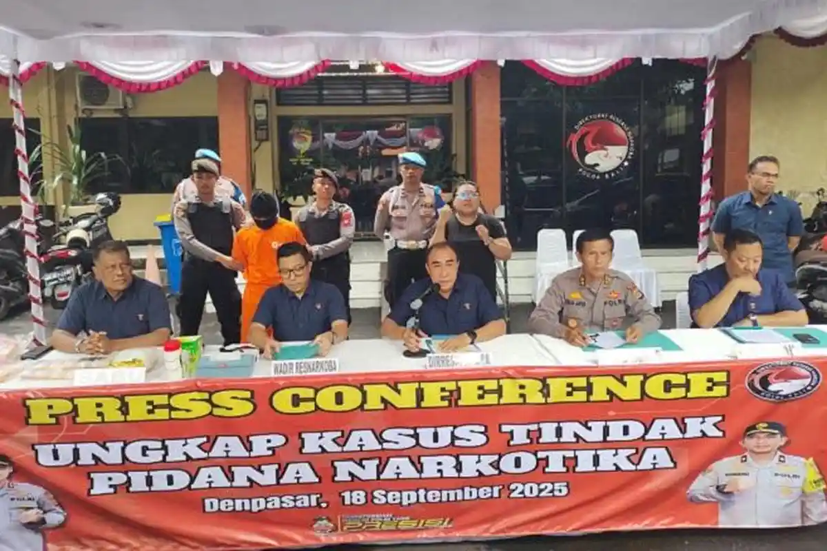 2 Kali Beroperasi Dapat Imbalan Rp35 Juta, Kurir Narkoba Asal Tabanan Ditangkap dengan BB 1,5 Kilo
