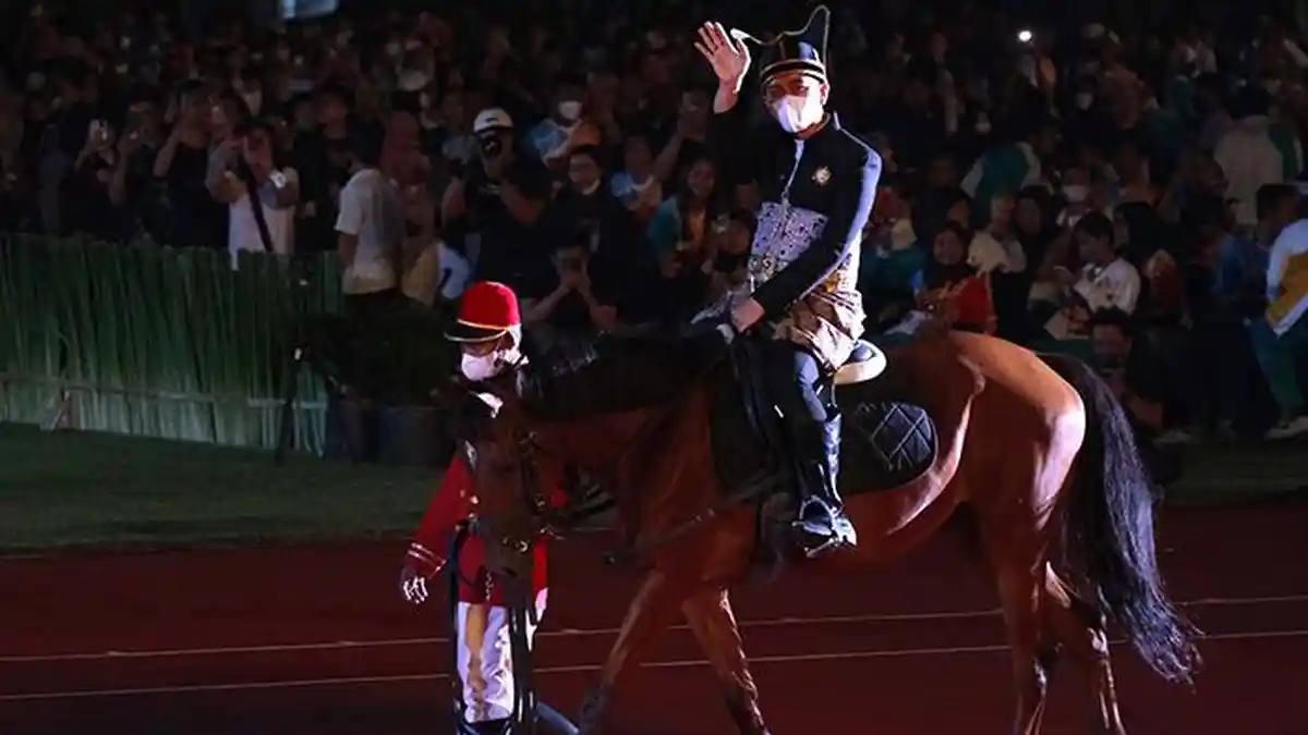 Kejutan Gibran di Opening Ceremony ASEAN Para Games XI : Naik Kuda hingga Pidato Bahasa Inggris