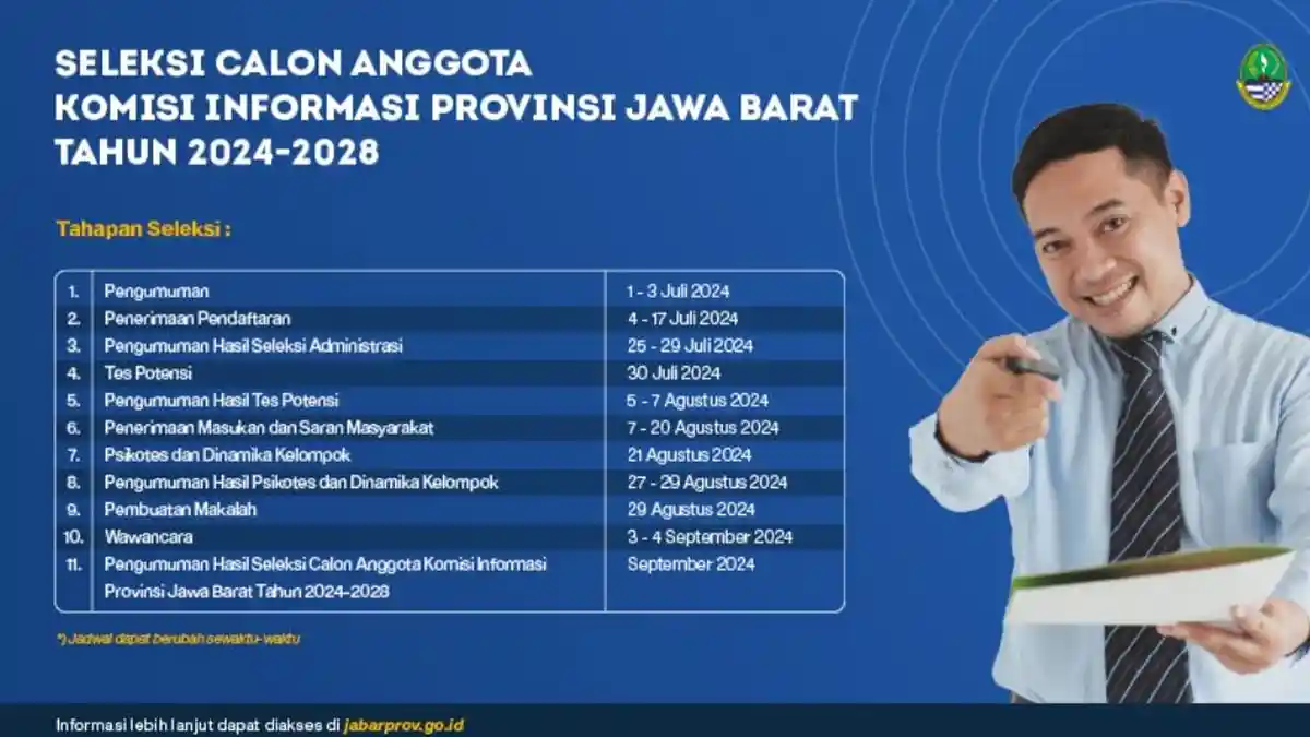 Pemda Provinsi Jabar Gelar Seleksi Komisioner Komisi Informasi Tahun ...