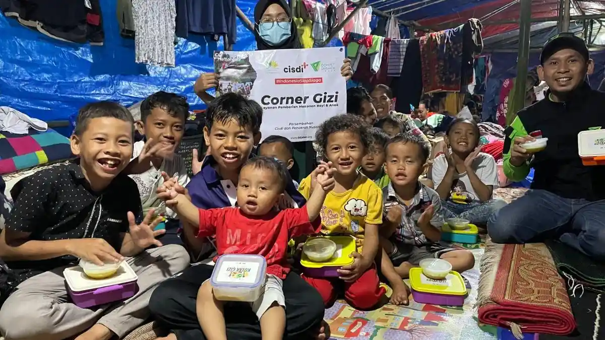 Dompet Dhuafa Jabar Gelar Corner Gizi Untuk Penyintas Gempa Cianjur