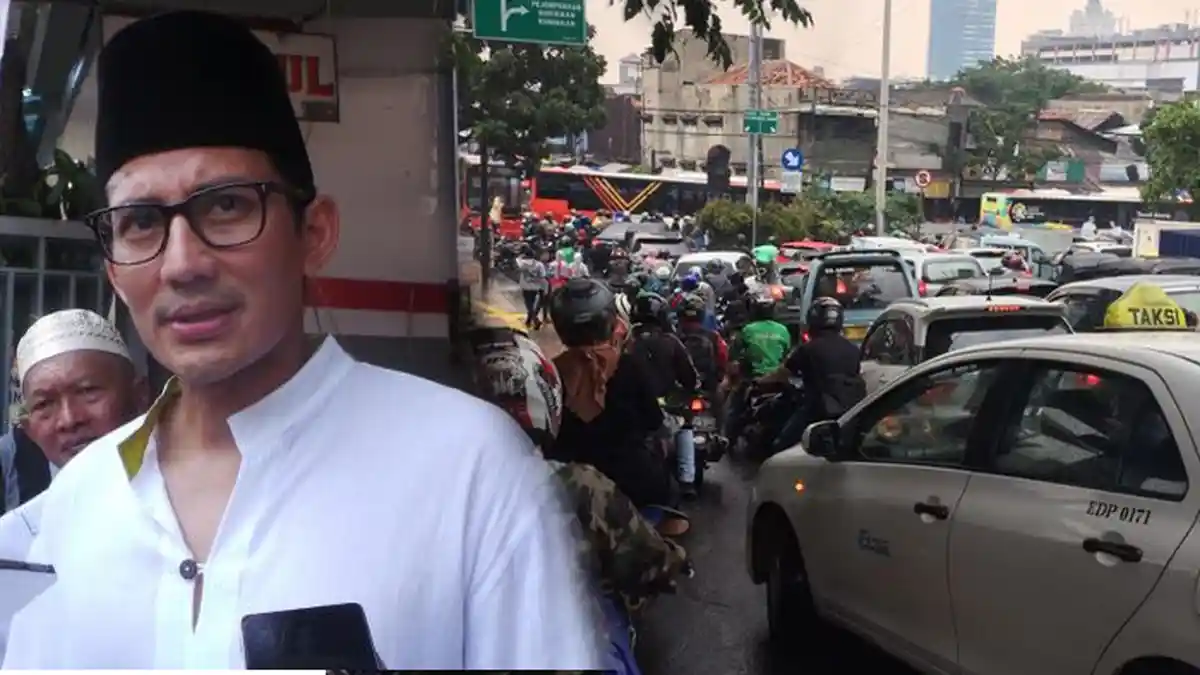 Macet Tanah Abang Sampai 1 Jam, Sandiaga Uno: Itu Karena Galian Kabel