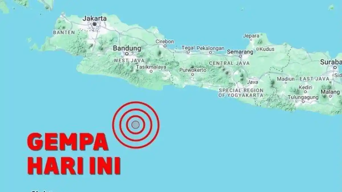 Gempa Bumi Hari Ini Guncang Pulau Jawa Sebanyak 3 Kali, Rabu 28 Februari 2024, Cek Jarak Info BMKG