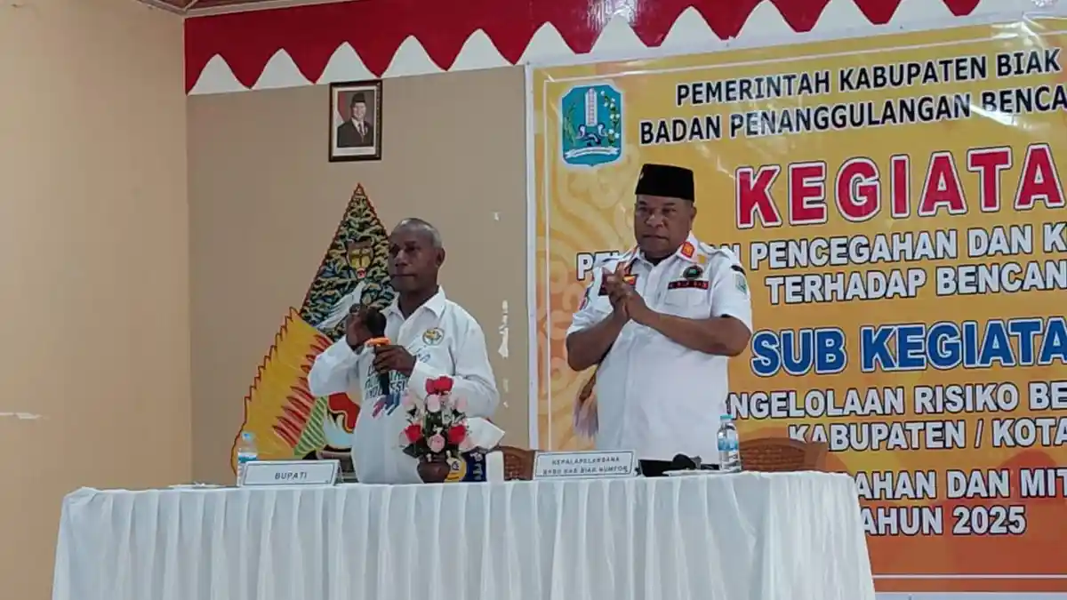 BPBD Biak Numfor Latih Aparatur dan Relawan Identifikasi Risiko dan Mitigasi Bencana