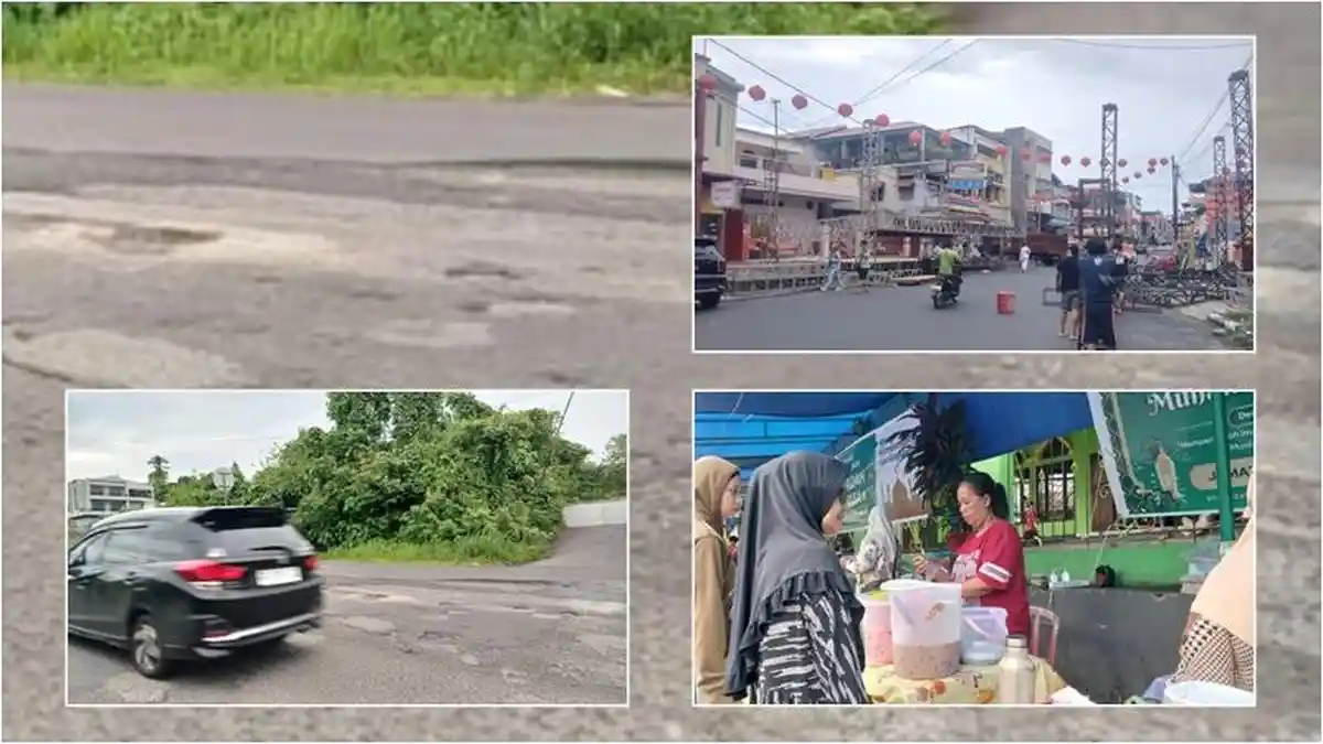 Populer Manado: Jalan Rusak di Ring Road, Warga Berburu Takjil di Perkamil, Persiapan Cap Go Meh