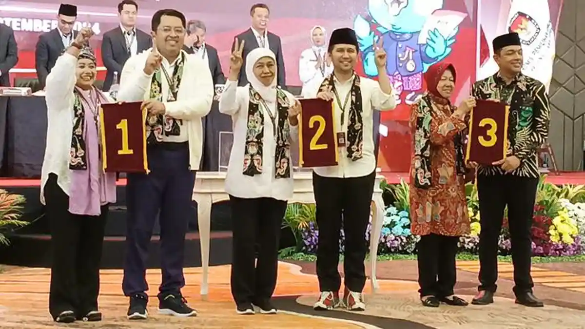 Nomor Urut Sesuai Doa dan Harapan Paslon Pilgub Jatim 2024
