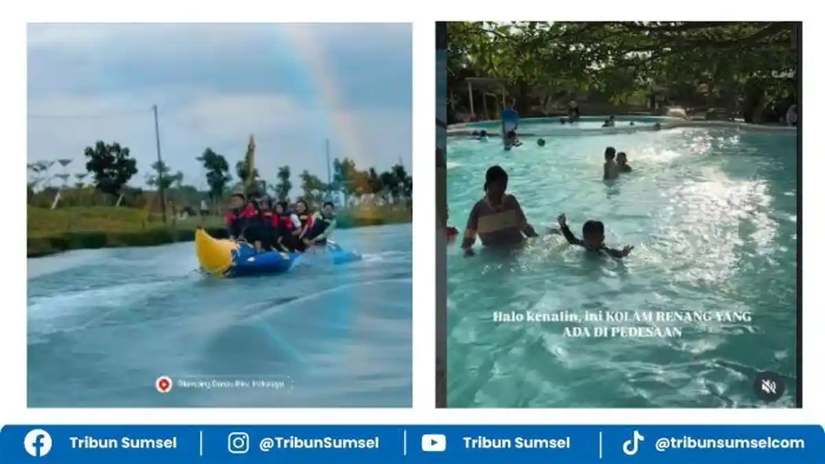 Profil Danau Biru dan Saung Desa Pulau Negara Destinasi Wisata Alam Baru di Ogan Ilir yang Lagi Hits - Tribunsumsel.com