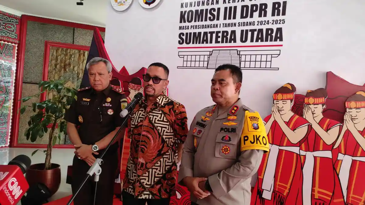 Temui Kajati Sumut, Ahmad Sahroni Soroti Kasus Jaksa Kejari Tapsel Dituntut 2 Tahun Penjara