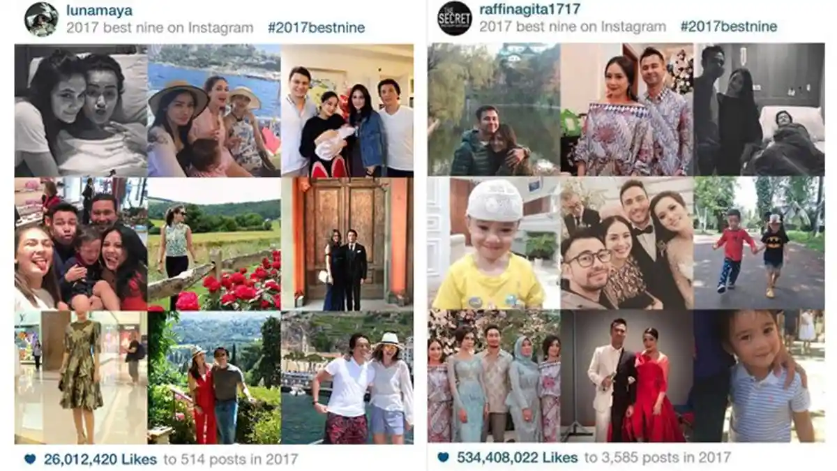 Lagi Heboh Artis Bikin Best Nine 2017, Ternyata Sosok Ini Selalu Muncul di 7 Akun Artis Ini