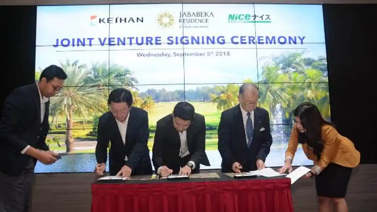 Jababeka dan Dua Pengembang Asal Jepang Tandatangani Joint Venture Garap Proyek Golf Villa
