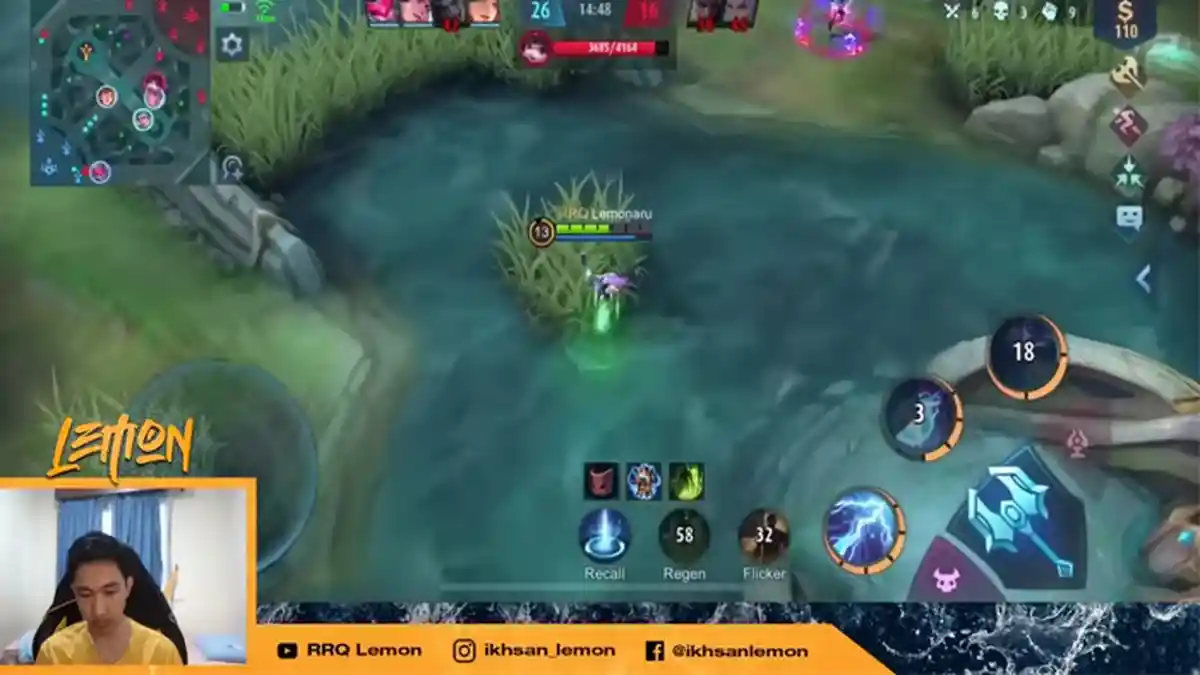 Build Item Eudora RRQ Lemon, Tersakit 2021 Full Damage, 1 Kali Hit HP Berkurang 50%