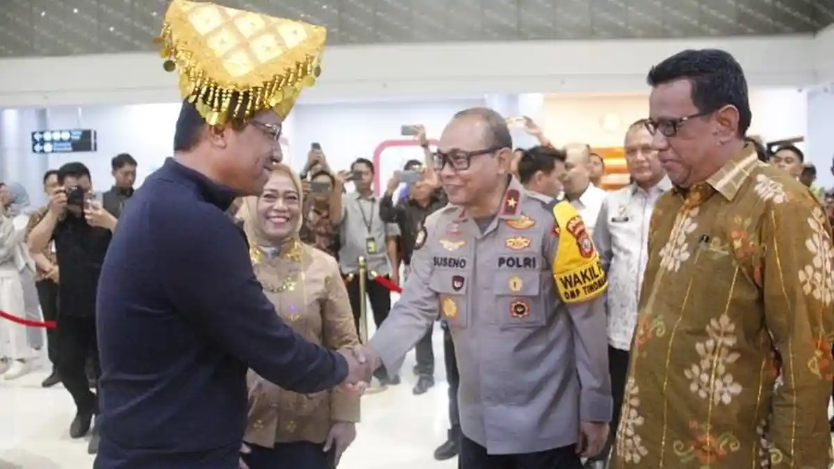 Wakapolda Sulteng Sambut Menkum HAM RI di Bandara, Berikut Agendanya