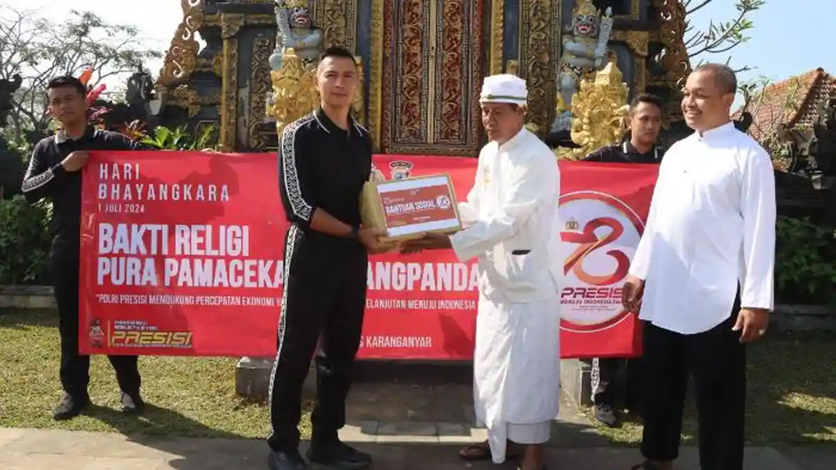 Polres Karanganyar Gelar Bhakti Religi Dalam Rangka HUT Bhayangkara ke-78
