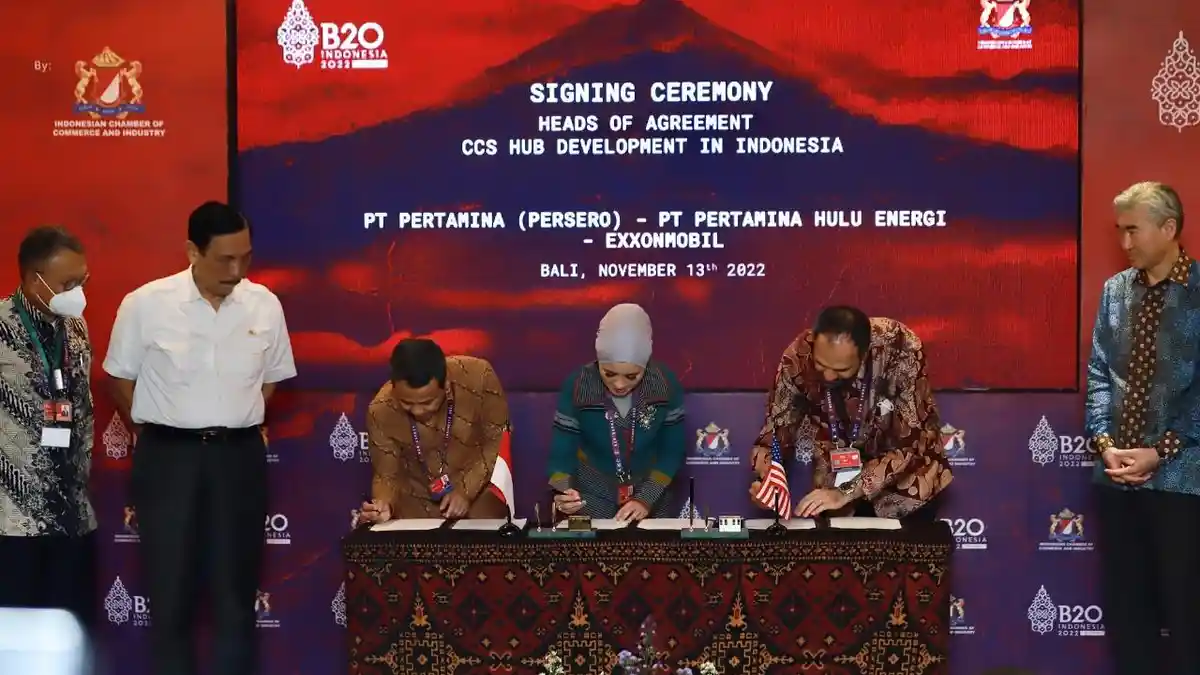 Pertamina–ExxonMobil Perkuat Kerja Sama Dekarbonisasi Kejar Target Nol Emisi 2060