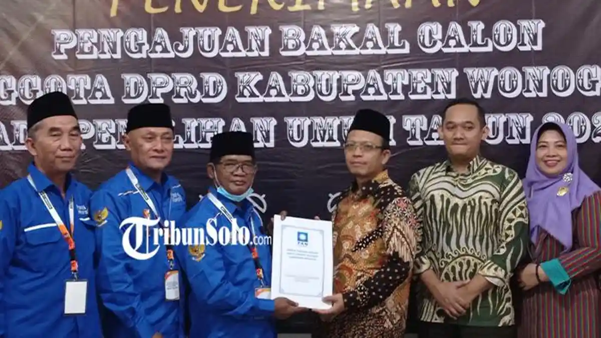 Daftar Nama Bacaleg PAN Wonogiri di Pemilu 2024 : Usung Kades Hingga Mantan Camat