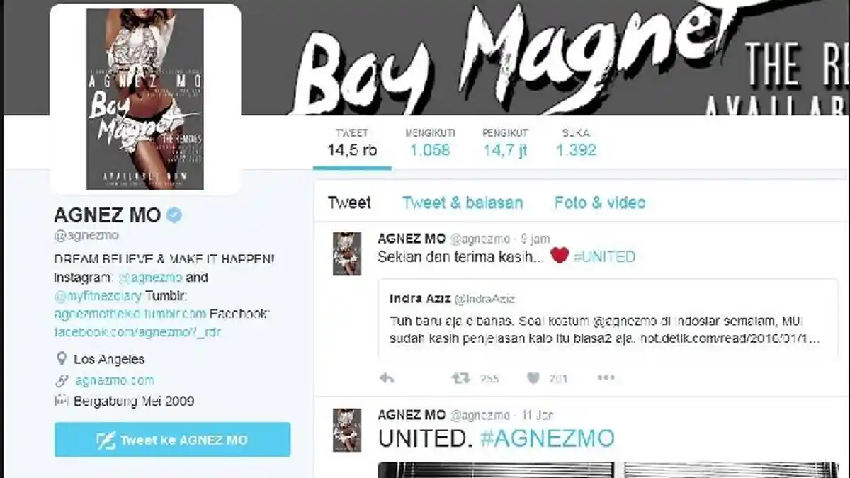 Ini Jawaban Agnes Mo Tentang Tulisan Arab di Bajunya