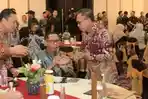 Bupati Halmahera Tengah Hadiri Acara Kenal Pamit Kapolda Maluku Utara