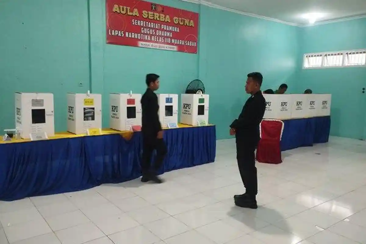 Sebanyak 353 Warga Binaan Lapas Muara Sabak Nyoblos, Surat Suara Sempat Kurang