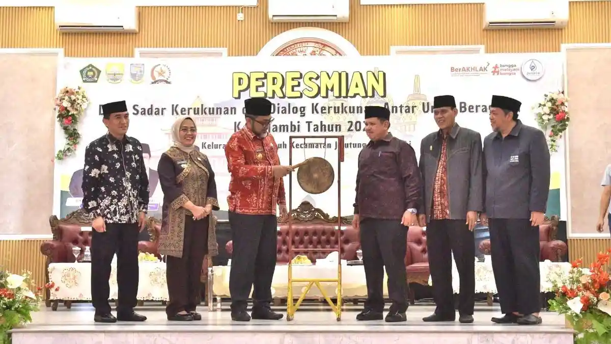 Komitmen Jaga Kerukunan, Pj Wali Kota Apresiasi Terbentuknya Desa/Kelurahan Kerukunan di Kota Jambi