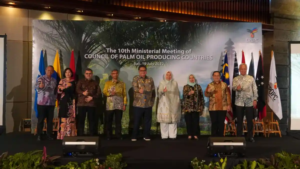 Hadiri PTM CPOPC, Airlangga Hartarto; Minyak Sawit Solusi Atasi Krisis Pangan dan Energi Global