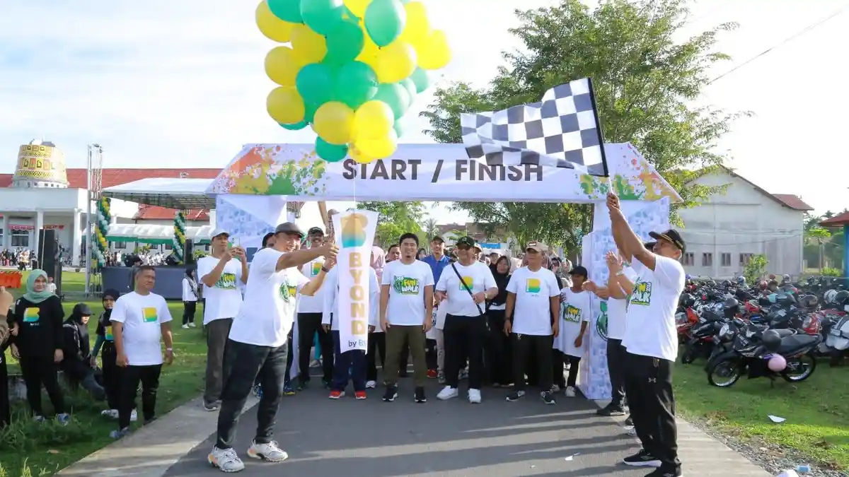 Jalan Santai dan Senam Jantung Sehat Warnai Sosialisasi Pajak Daerah di Aceh Barat