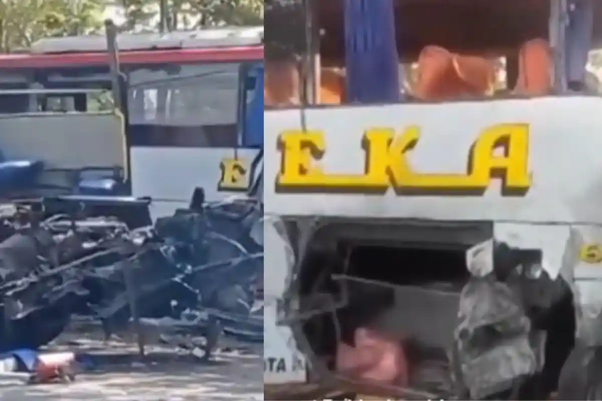 Kronologi Kecelakaan Dua Bus di Ngawi Diduga Berawal Dari Warga yang Lewat,  3 Orang Tewas