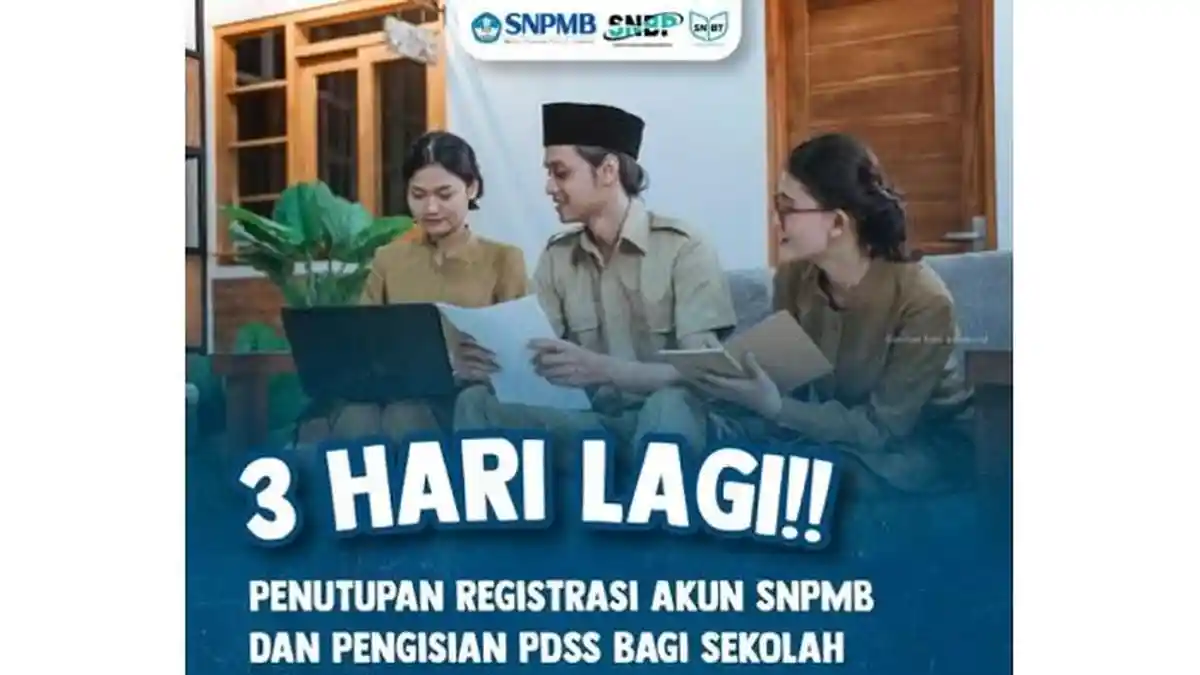 H-3 Registrasi Akun SNPMB Sekolah 2025 Ditutup, Ini Jadwalnya