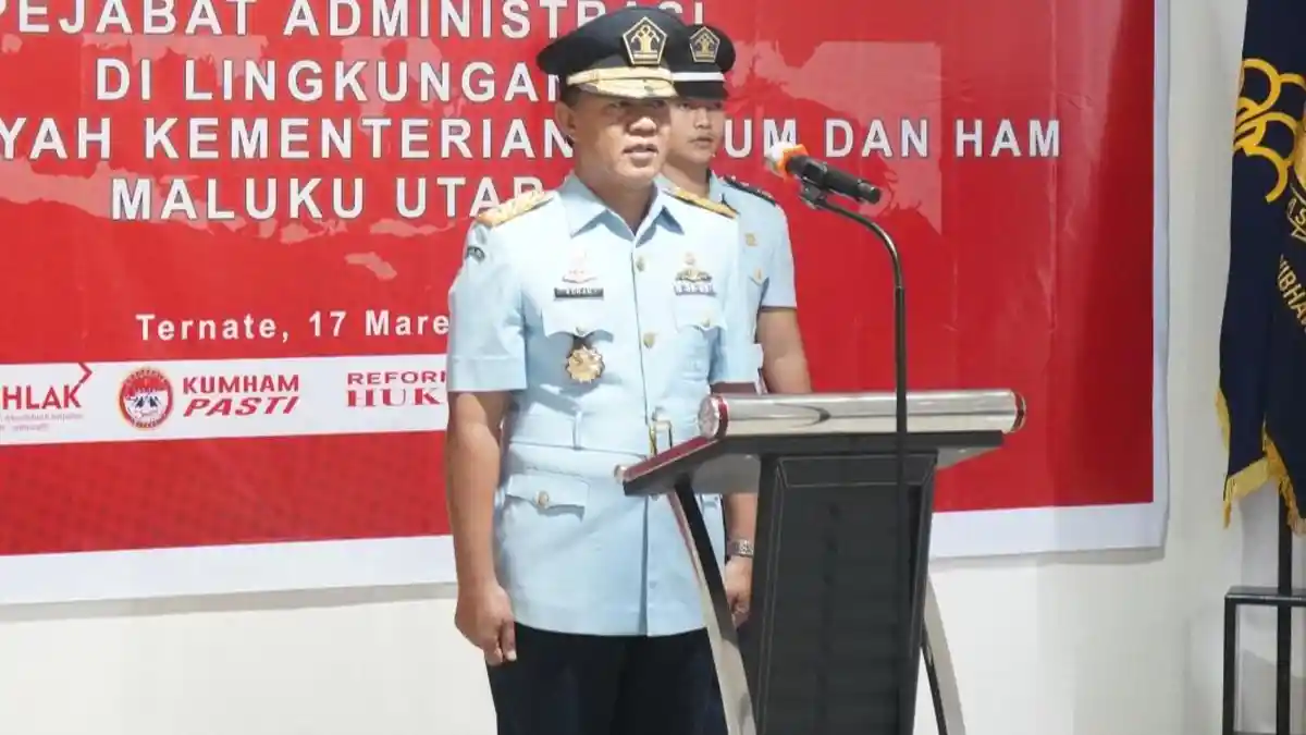 Pelantikan dan Pengambilan Sumpah Pejabat Adminitrasi Oleh Kakanwil Kemenkumham Malut
