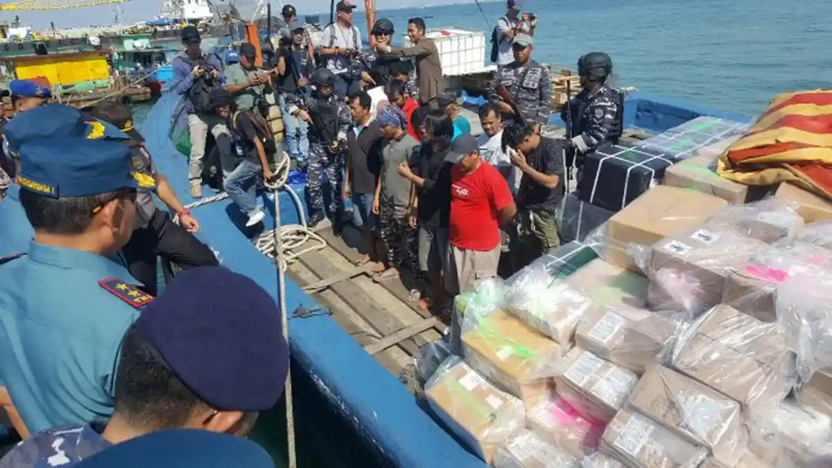 Koarmada I Musnahkan Barang Hasil Tangkapan, Nilainya Rp 60 Miliar