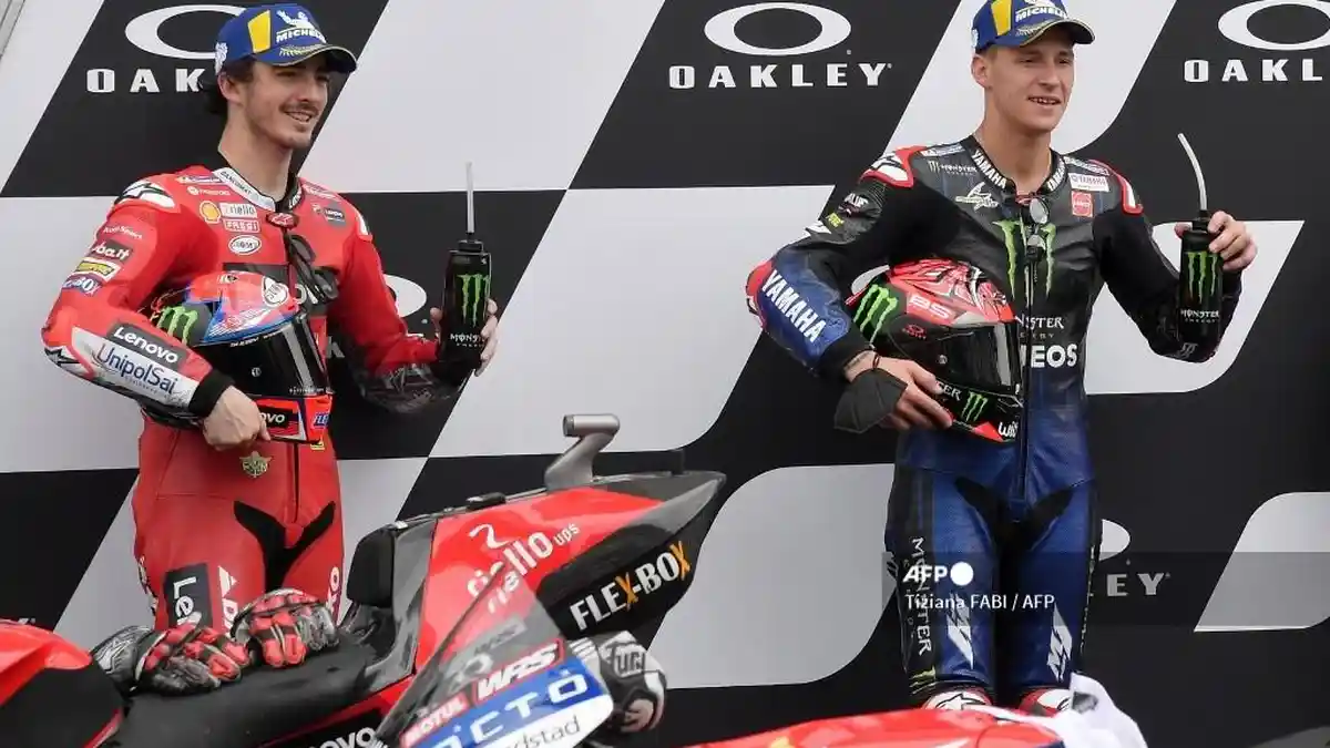 Quartararo Bisa Juara Dunia di MotoGP Emilia Romagna, Bagnaia Tenang, Balapan Tanpa Beban di Misano