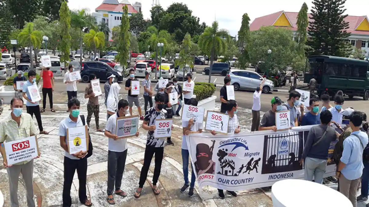 Warga Afghanistan di Batam Tagih Janji Anggota DPRD Batam Budi Mardianto