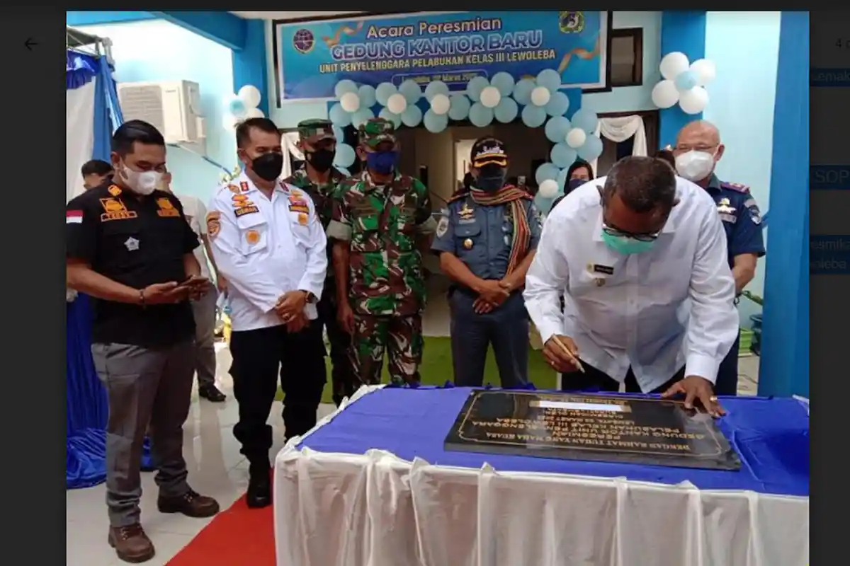 Bupati Lembata Resmikan Kantor Baru Syahbandar Lewoleba 