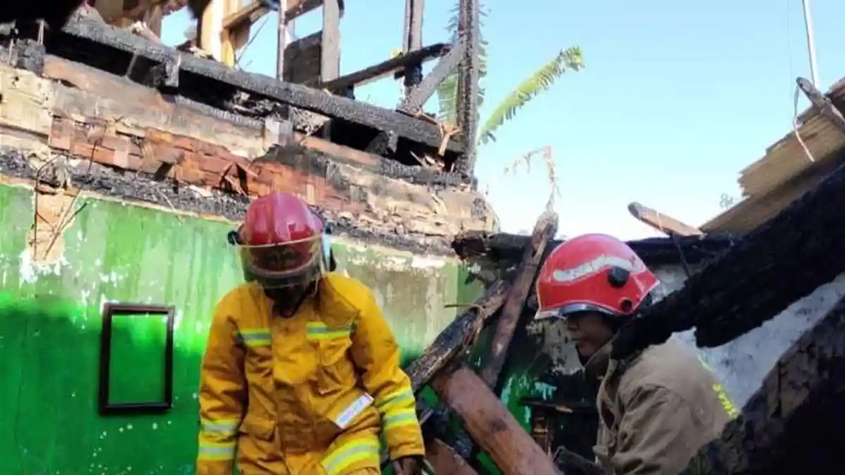 5 Rumah Warga Nanggung Bogor Hangus Terbakar, Penyebabnya Diduga Akibat Konsleting Listrik