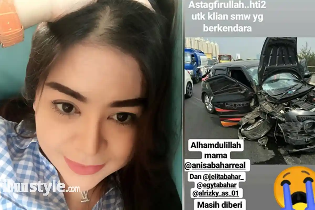 Alami Kecelakaan Hingga Mobil Ringsek, Anisa Bahar Bersyukur Masih Bisa Selamat dari Maut
