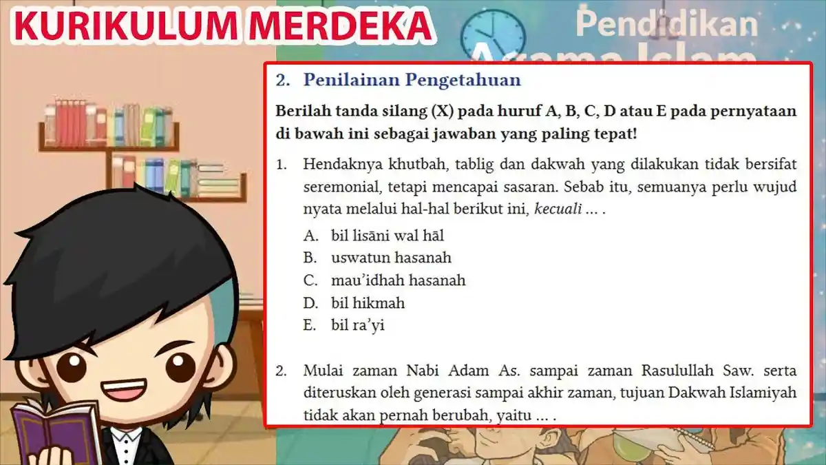 Soal & Kunci Jawaban Pendidikan Agama Islam Kelas 11 Halaman 135 Bab 4 : Dakwah, Khutbah dan Tablig