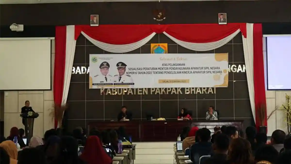 Sosialisasi Permen PAN RB Nomor 6 Tahun 2022, Begini Pesan Bupati Pakpak Bharat Franc Tumanggor