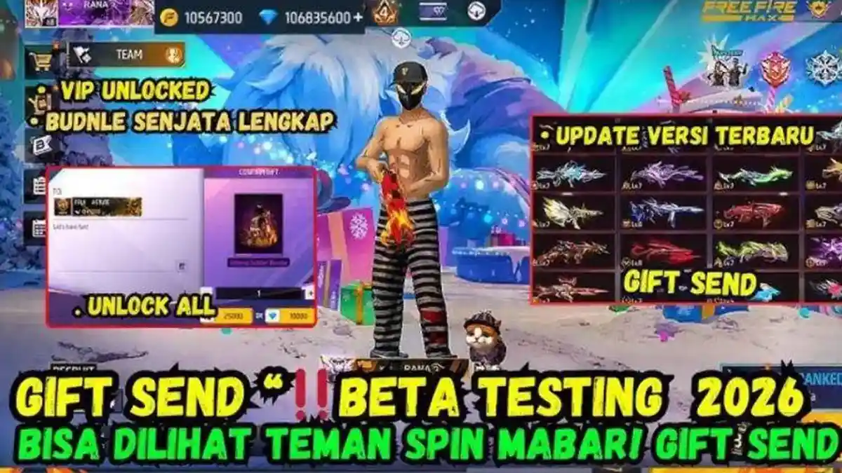 Instal Free Fire Kipas Update Beta 2026 Terbaru, Banyak Fitur Premium Tersedia, Link Lengkap Disini