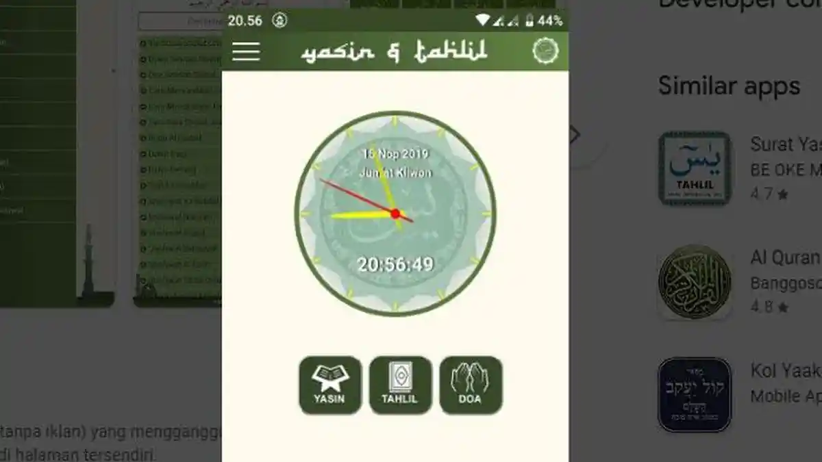 Download Aplikasi Surat Yasin dan Tahlil untuk Android di Google Play Store, Ada Juga Versi PDF