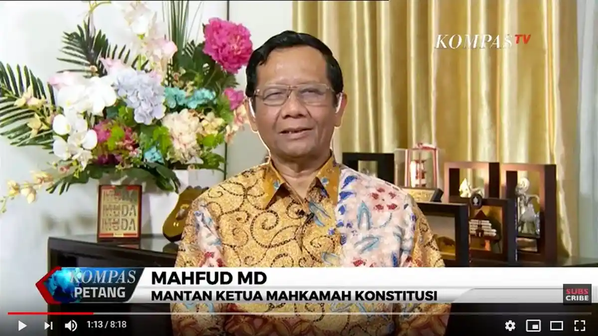 Kagum dengan Jokowi saat Berbincang di Istana Negara, Mahfud MD: Pegang Secarik Kertas kecil