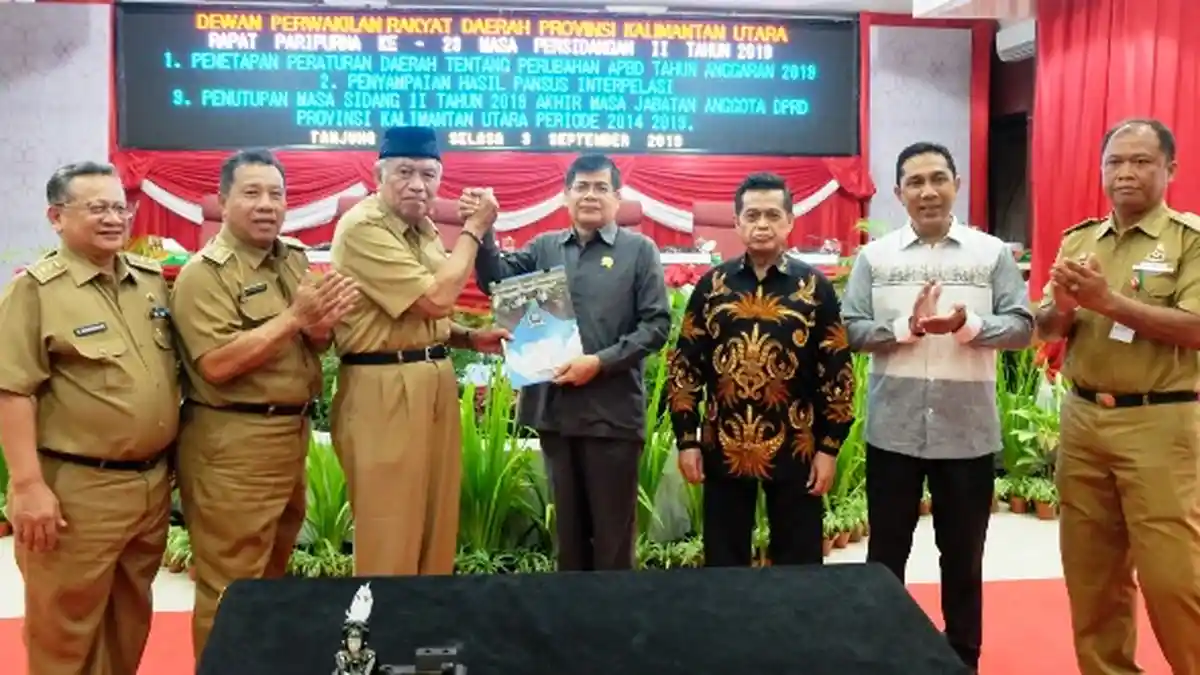 Perda APBD Perubahan Kaltara 2019 Ditetapkan, DPRD Hentikan Hak Interpelasi Terhadap Gubernur
