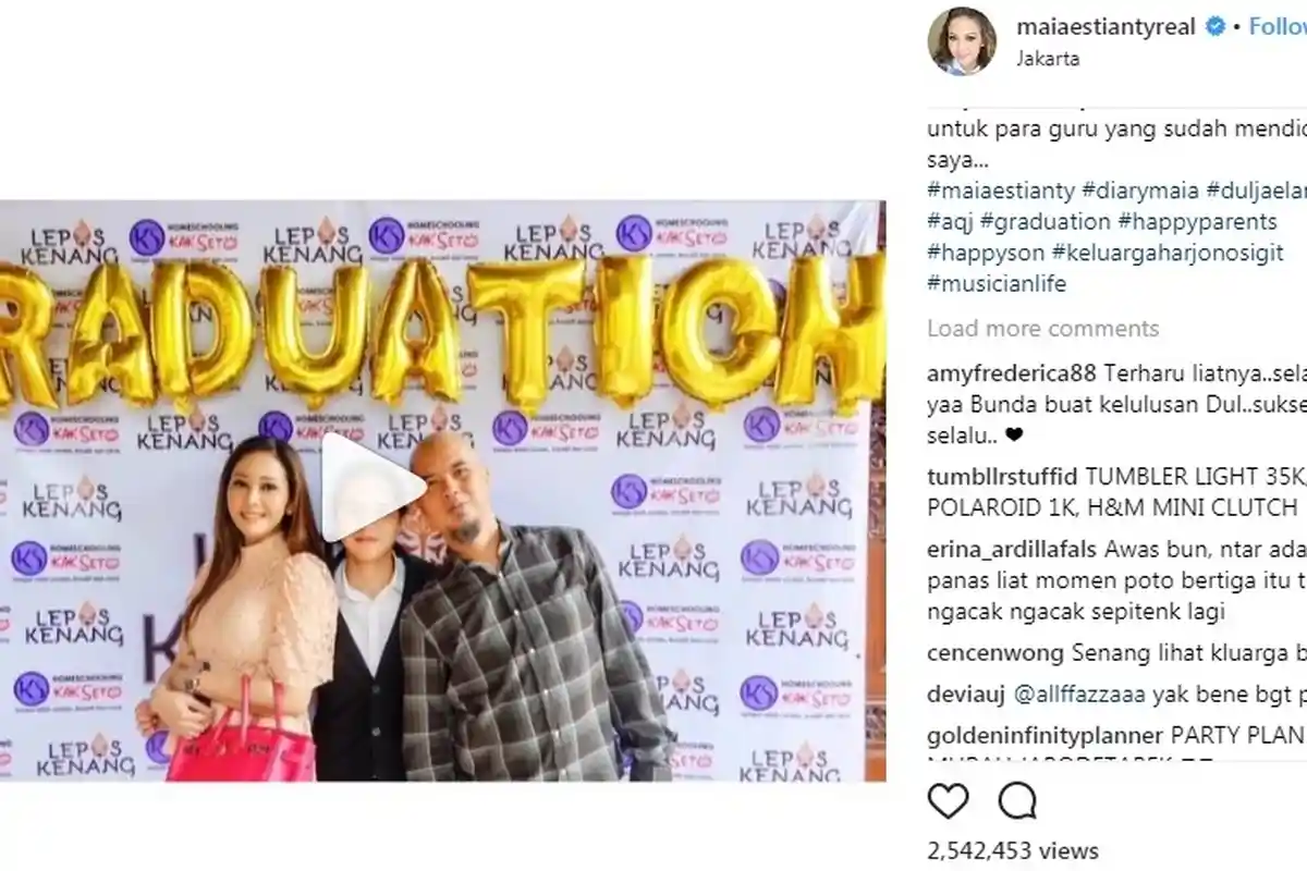 'Kebanting bgt om dhani sm bunda' Ahmad Dhani Kena Bully di Video Maia Estianty, Dul Wisuda