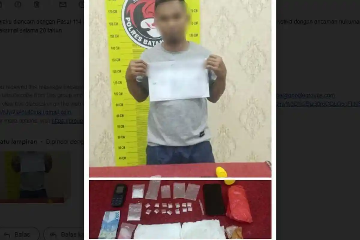 Tim Satres Narkoba Polres Batanghari Amankan Pelaku Pengedar Narkotika di Bajubang