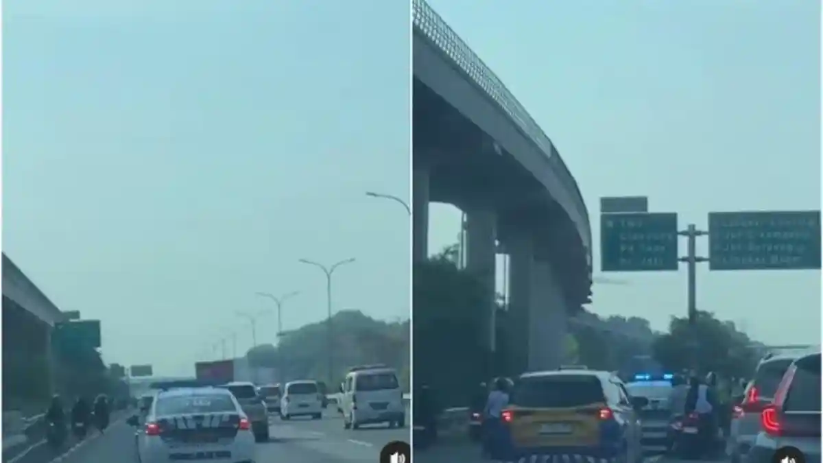 Viral Pemotor Masuk Tol Dikejar Polisi Ternyata Pengantar Jenazah Istri Rizieq Shihab