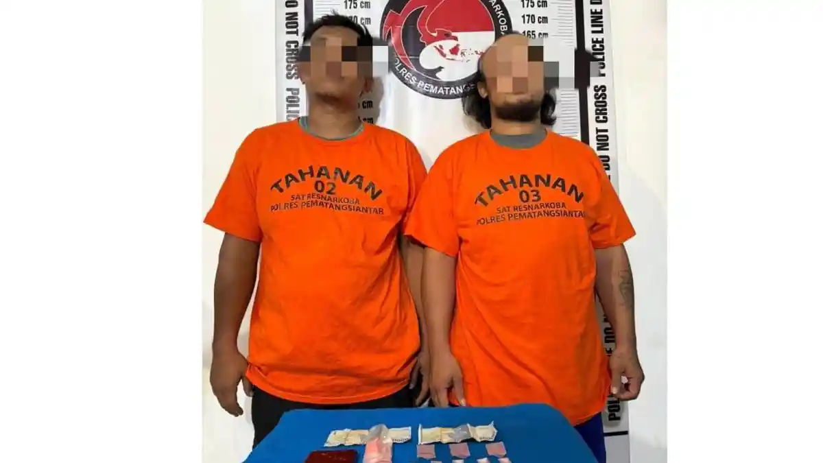 Polisi Sita 17 Paket Sabu di Jalan Tambun Barat, Dua Pria Diamankan Sat Narkoba Polres Siantar