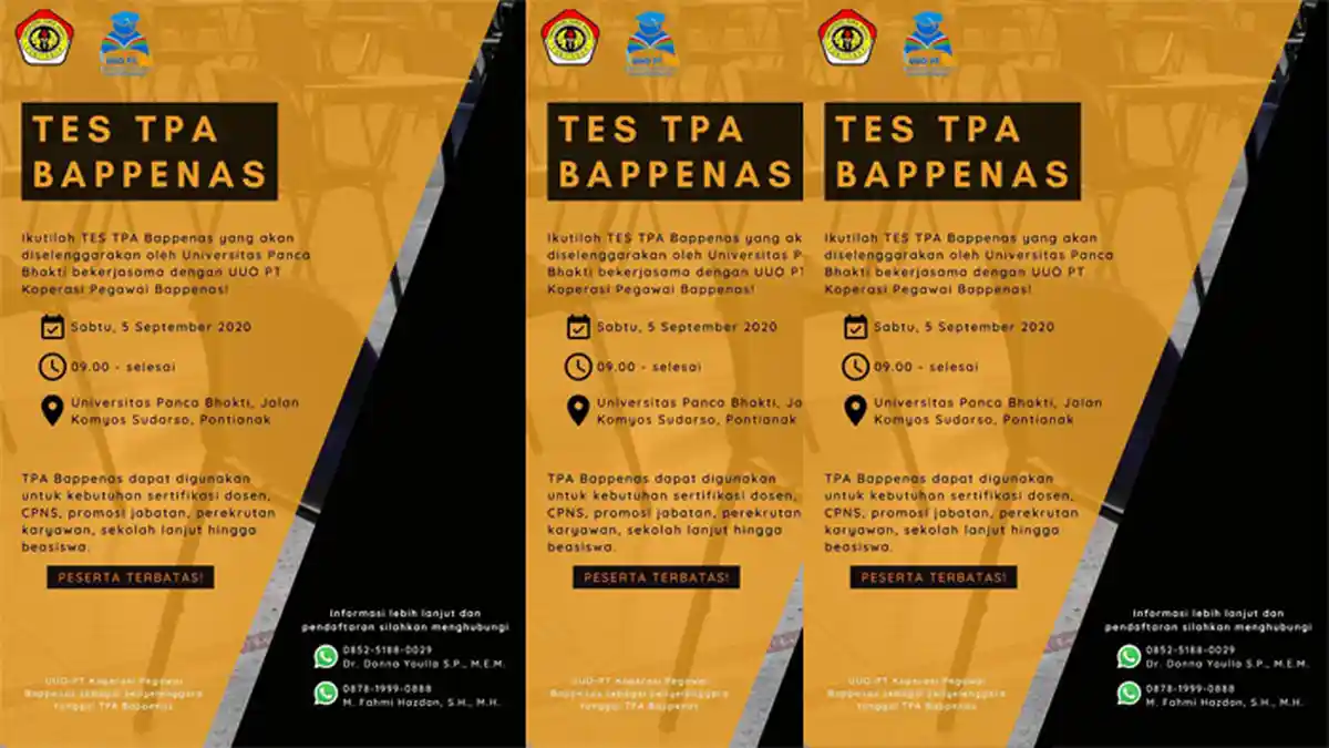 UPB Pontianak Siap Laksanakan Tes TPA Bappenas