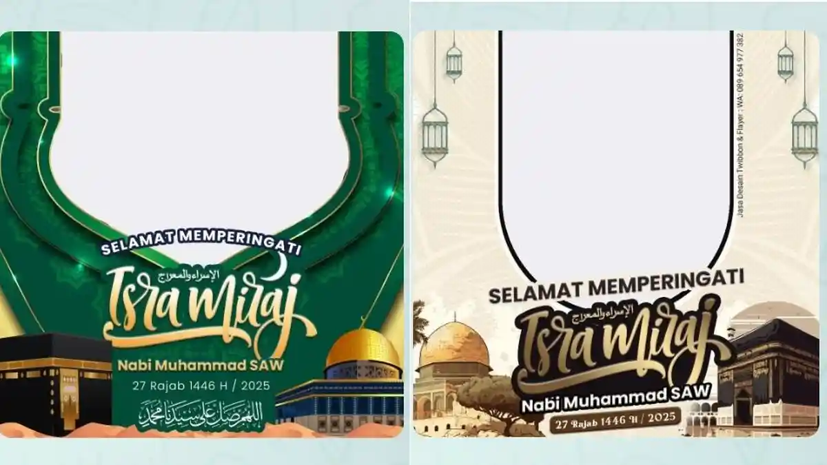 Referensi Link Twibbon Isra Miraj 2025, Dilengkapi Cara Pasangnya di Media Sosial