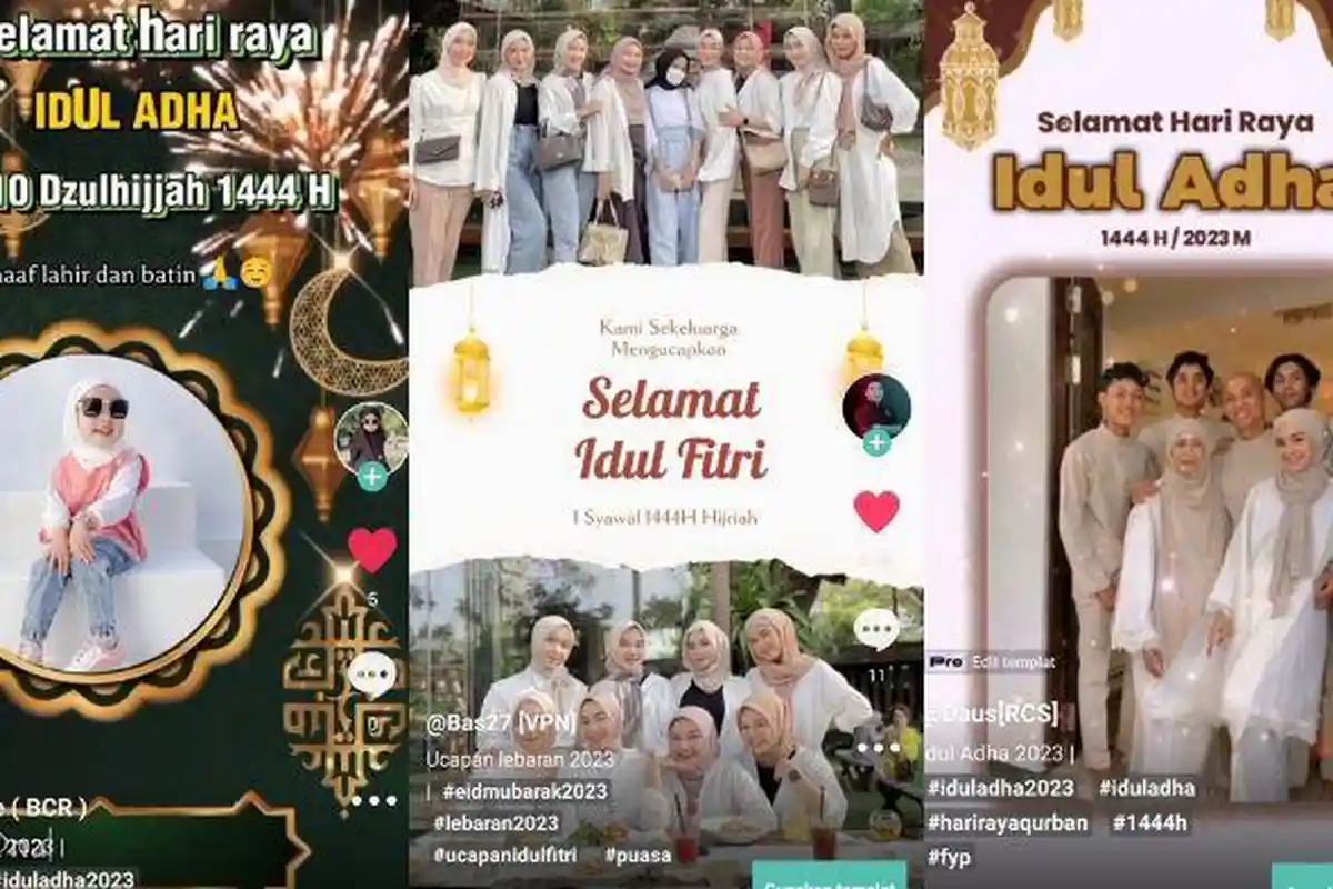 65 Template CapCut Idul Adha 2023, Beri Ucapan Lebaran dengan Twibbon Video dan Bagikan ke WA